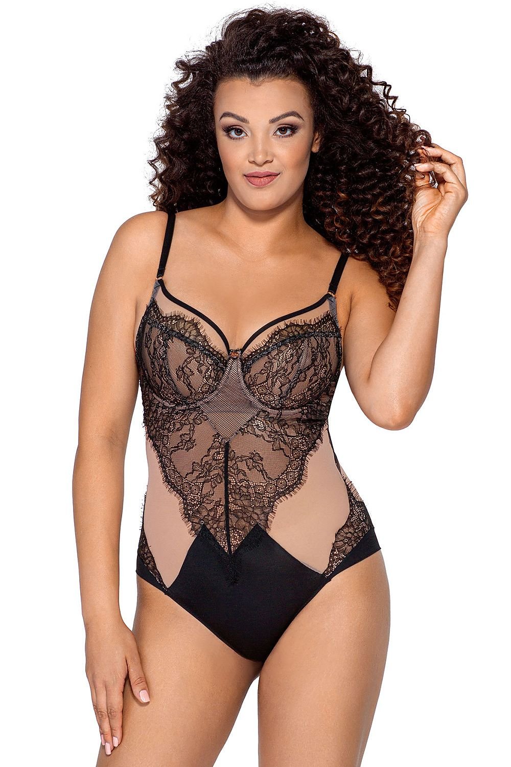 Bodysuit Ava black - product view 1 at Secretelles