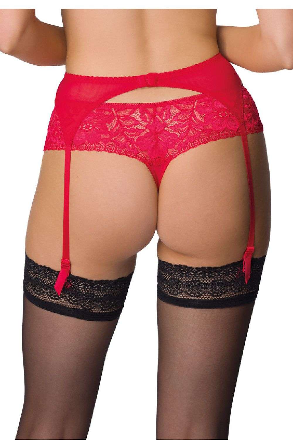 Bodysuit Mat red - product view 3 at Secretelles