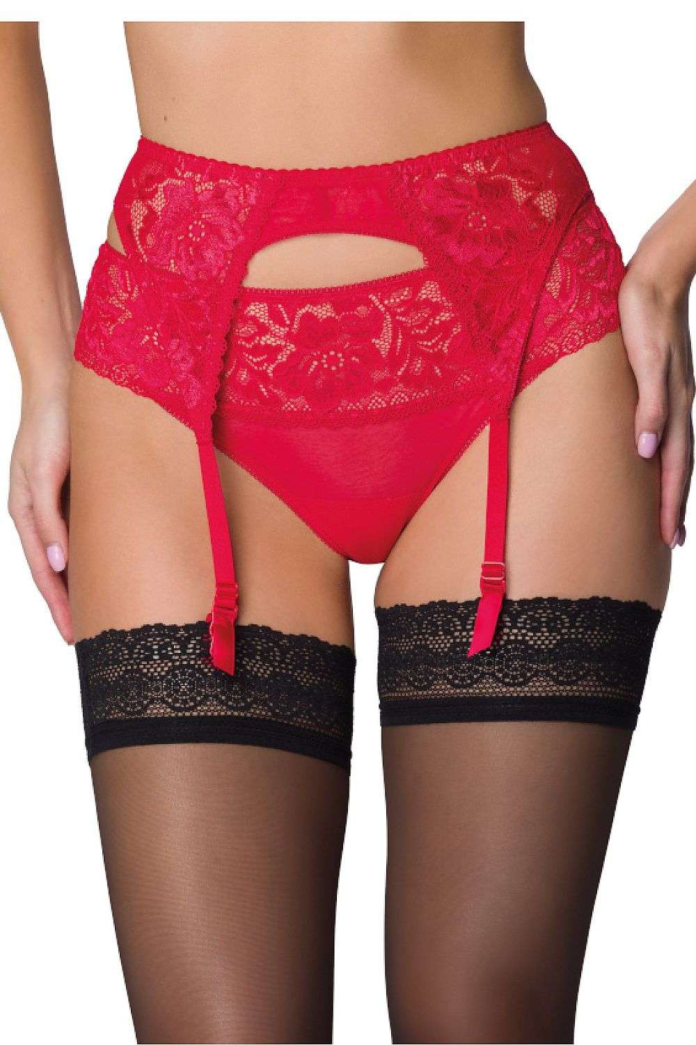 Bodysuit Mat red - product view 1 at Secretelles