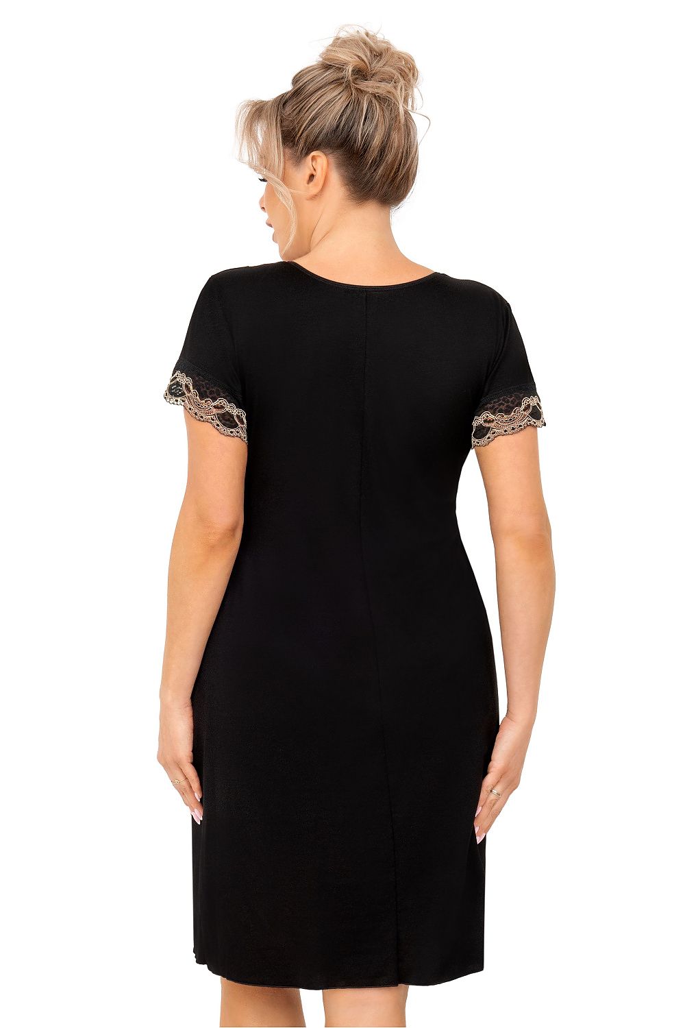 Nightdress Donna black - product view 2 at Secretelles