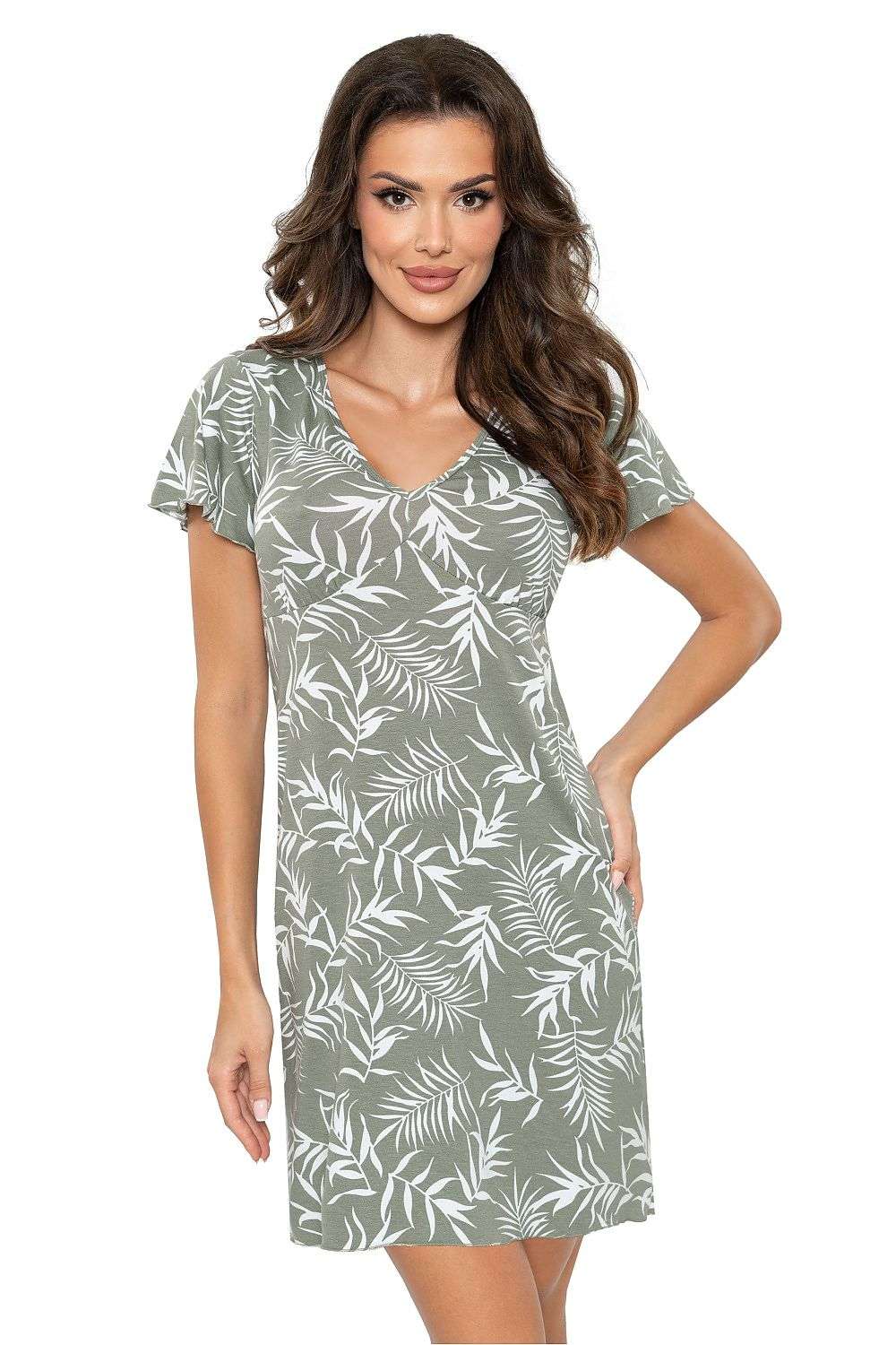 Nightdress Donna green - product view 1 at Secretelles