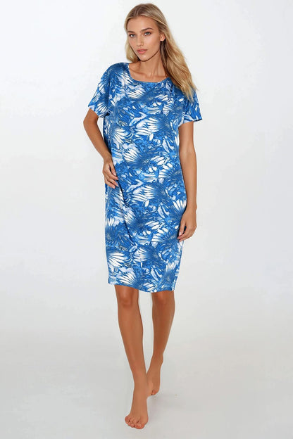 Nightdress Momenti Per Me blue - product view 1 at Secretelles