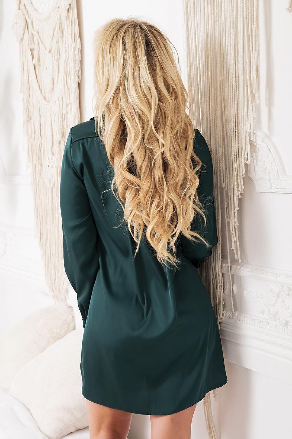 Nightdress Kalimo green - product view 2 at Secretelles