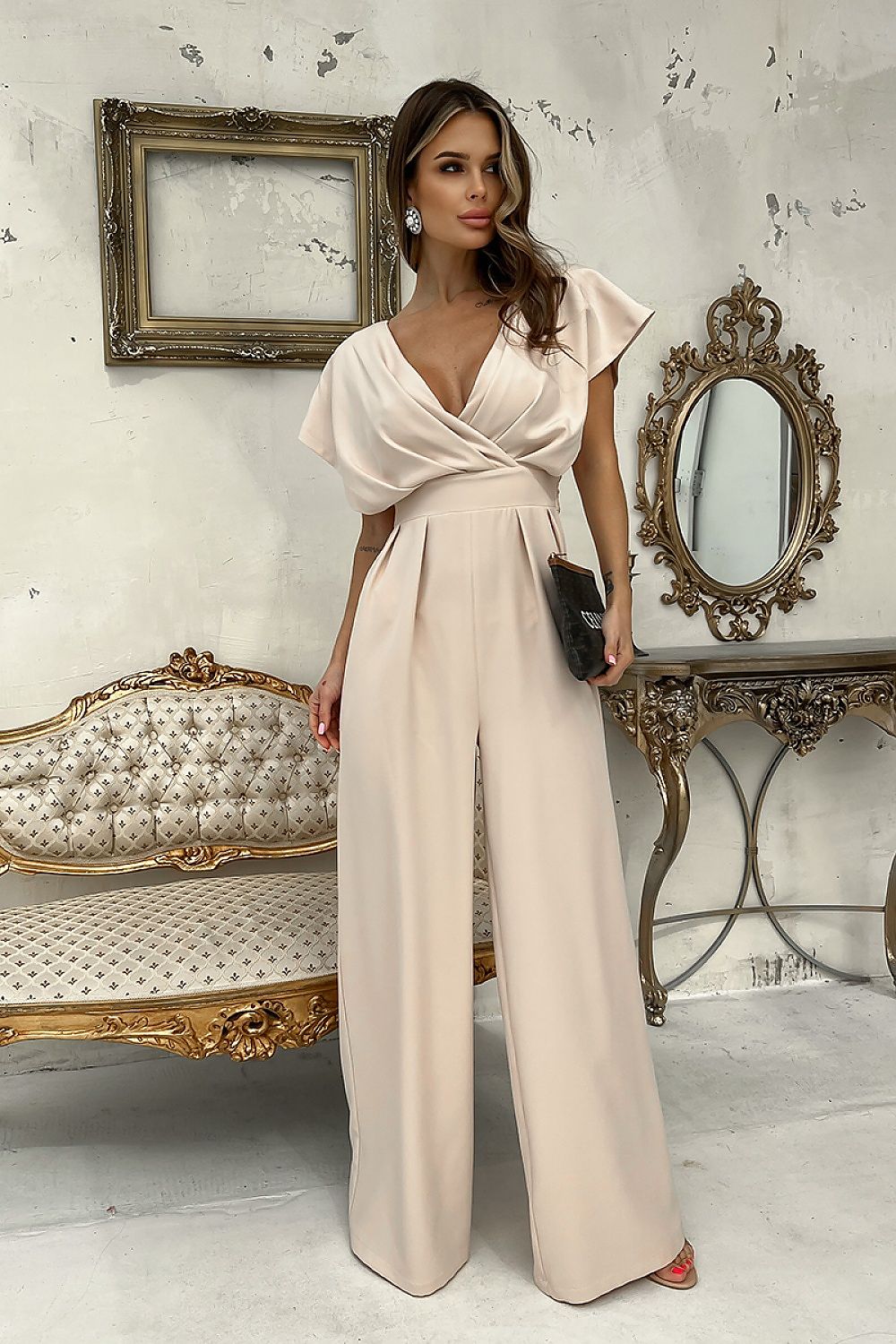Bicotone jumpsuit product view Secretelles