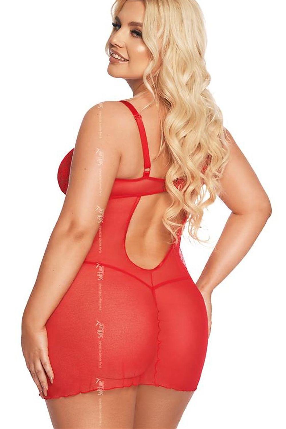 Bra SoftLine Collection red 206927 - product view 2 at Secretelles
