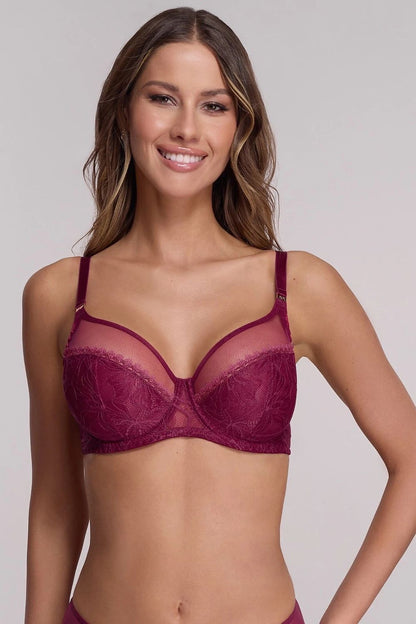 Bra Ava red 218308 - product view 3 at Secretelles