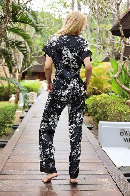 Pyjama set Kalimo black 209074 - product view 3 at Secretelles