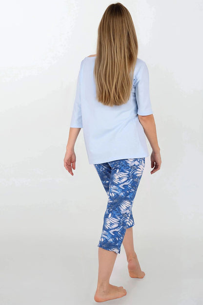 Pyjama set Momenti Per Me blue 222059 - product view 3 at Secretelles