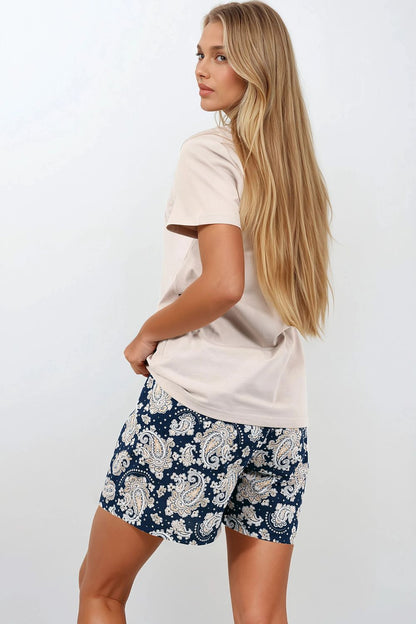 Pyjama set Momenti Per Me blue 216413 - product view 3 at Secretelles