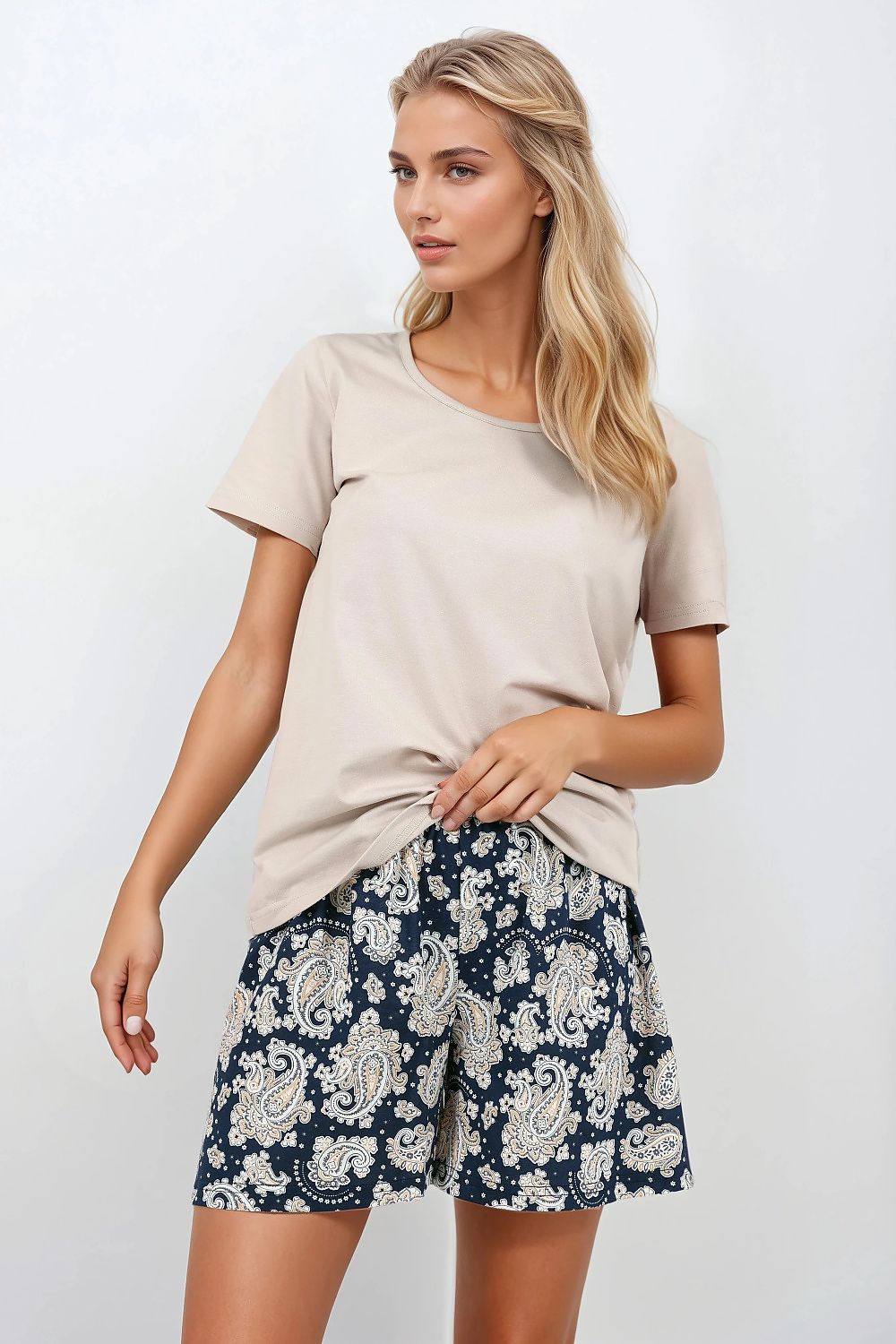 Pyjama set Momenti Per Me blue 216413 - product view 1 at Secretelles