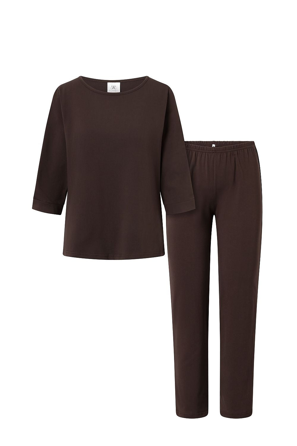 Pyjama set Momenti Per Me brown 211667 - product view 2 at Secretelles