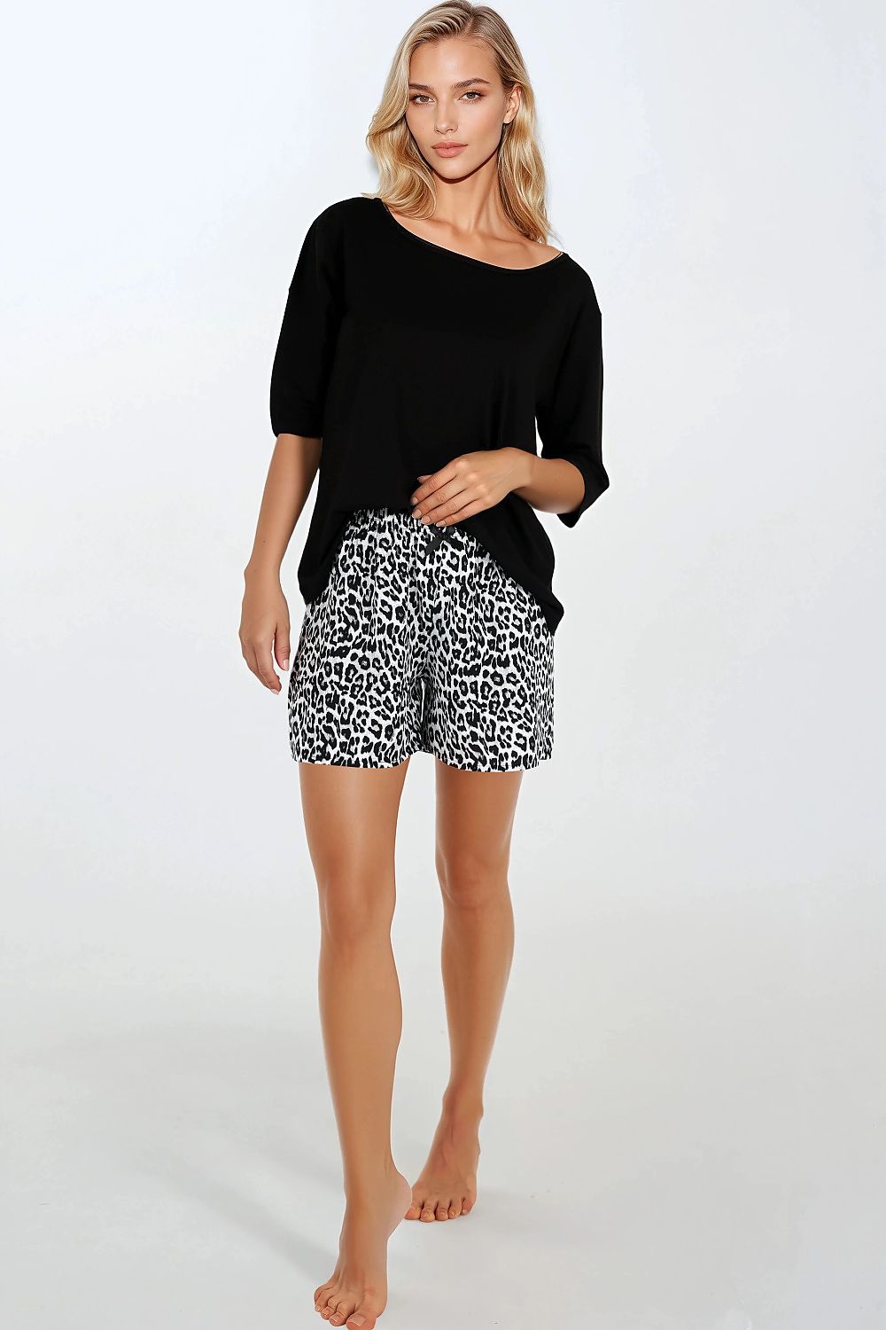 Pyjama set Momenti Per Me black 217123 - product view 1 at Secretelles