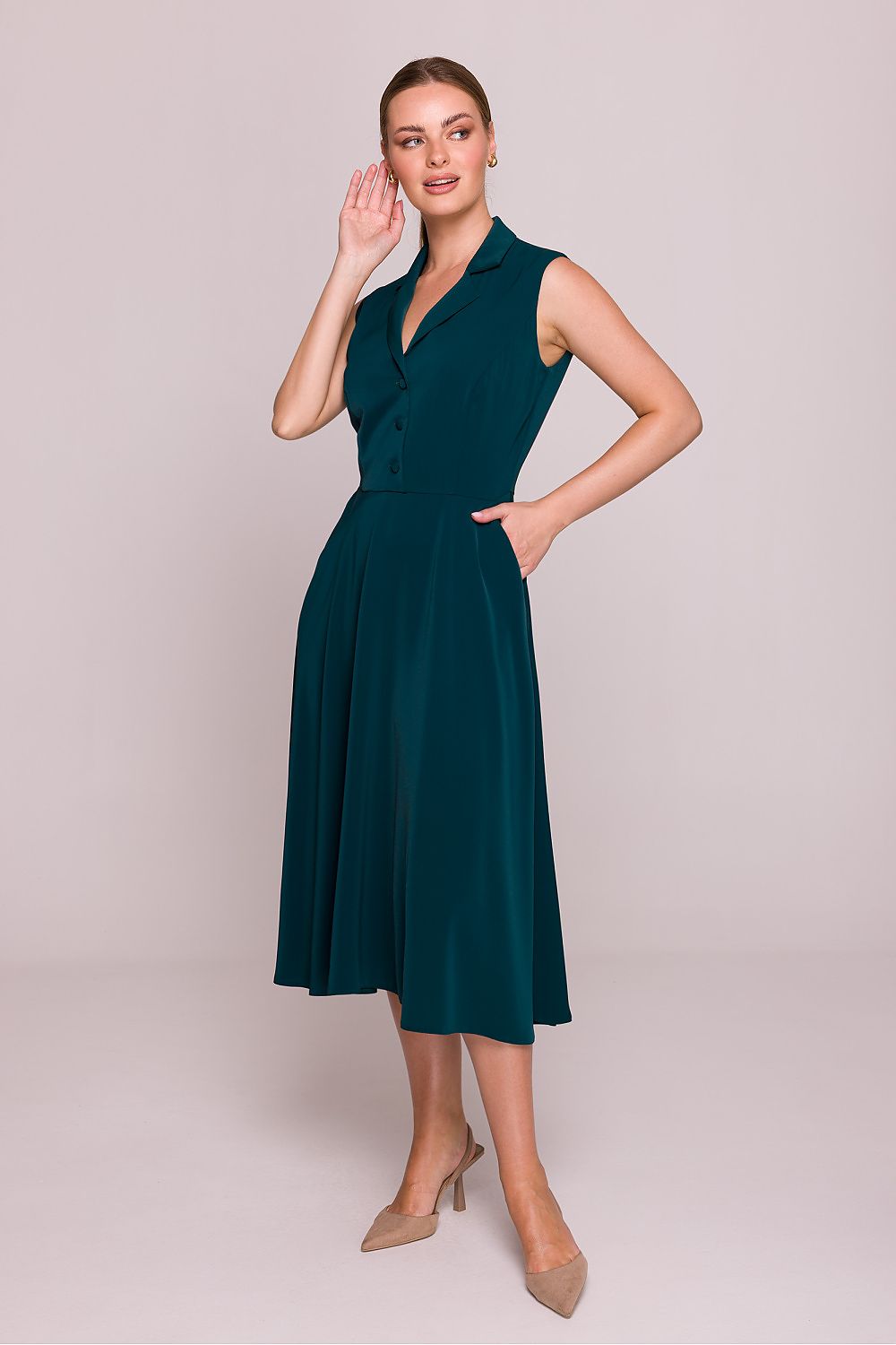 Dress Stylove green 214661 - product view 1 at Secretelles