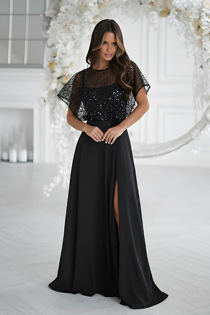 Bicotone dress black product view Secretelles