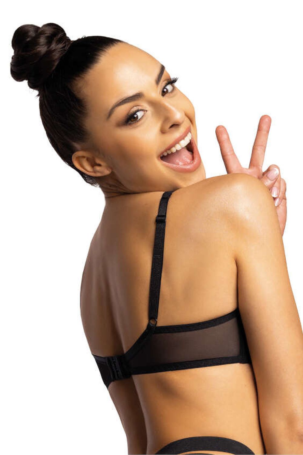 Bra Mat black 204168 - product view 3 at Secretelles
